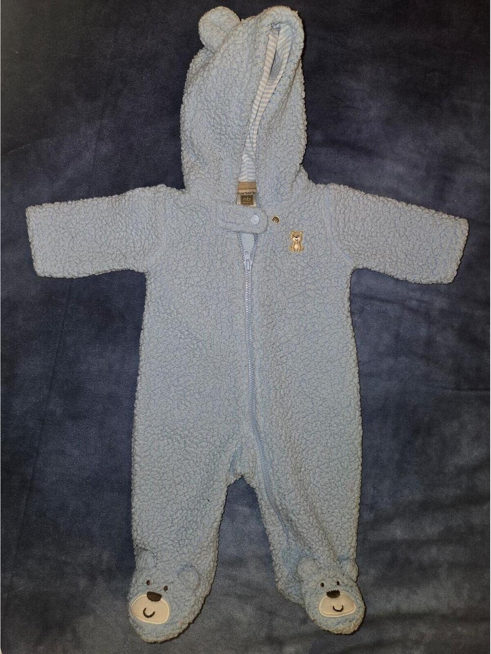 Newborn fleece snowsuit